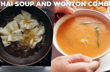 Winter Thai Soup And Wonton Combo Recipe