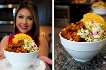 The BEST POZOLE ROJO IN AN INSTANT POT RECIPE | RED POZOLE