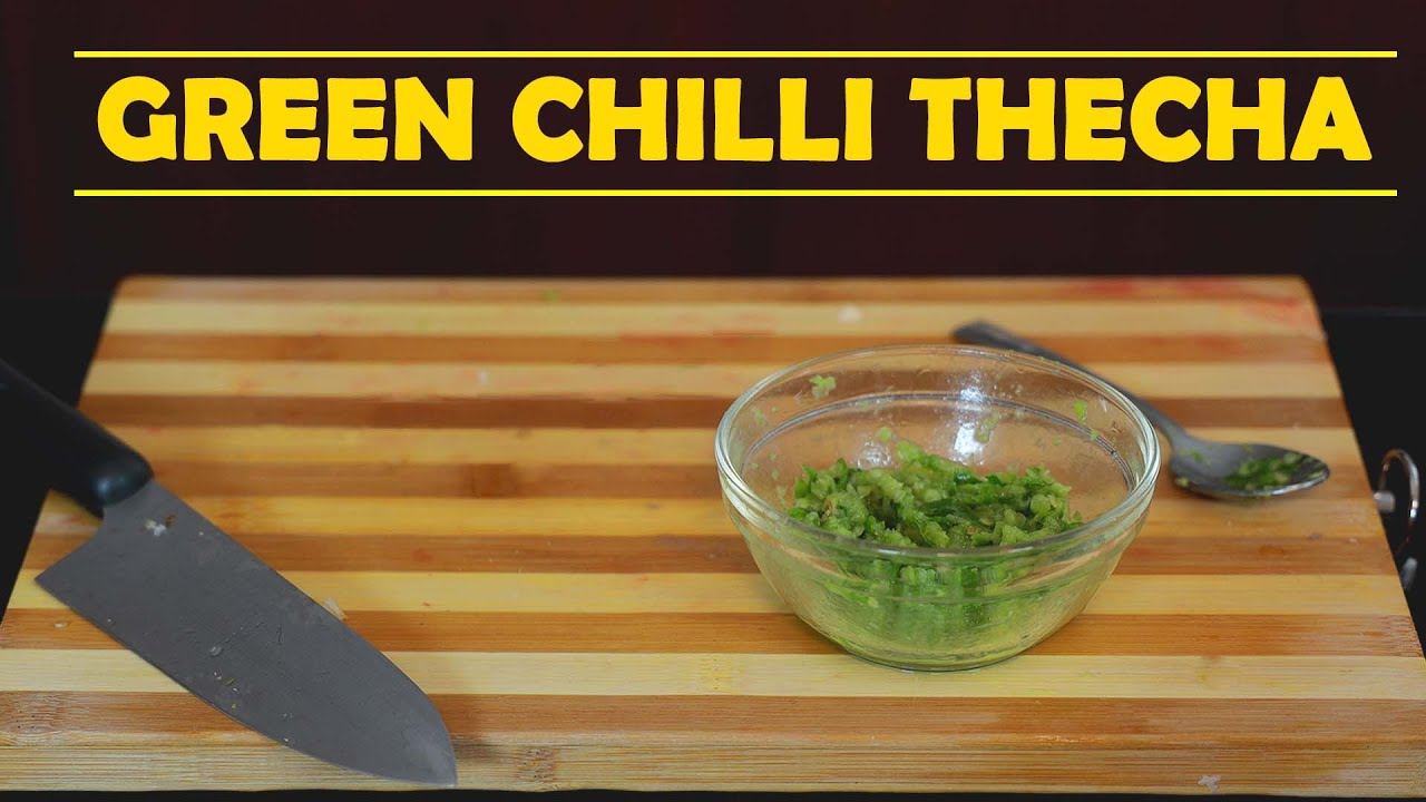 Delicious Green Chilli Thecha Instant Recipe Spicy Side Dish How To