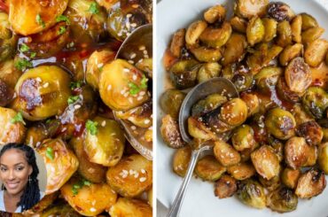 How to Make Sweet Chili Brussels Sprouts (SUPER EASY BrusselS Sprout Recipe)