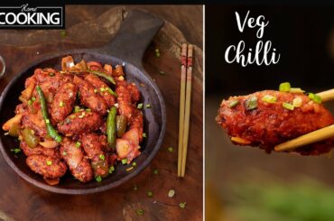 Veg Chilli | Party Starter Recipes | Chilli Dry Recipe | Manchurian Recipe | Indo Chinese Recipes