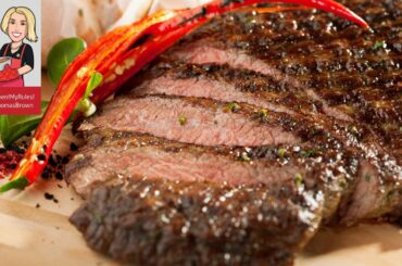 Ancho Chili Flank Steak and Veggie Mix