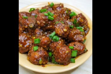 Veg Manchurian Street Food Recipe At Home. Recipe link in comments. #shorts #viralshorts