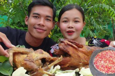 ASMR | Today Eat Baked Chicken With Super Spicy Chili Salt pepper - Eat Delicious