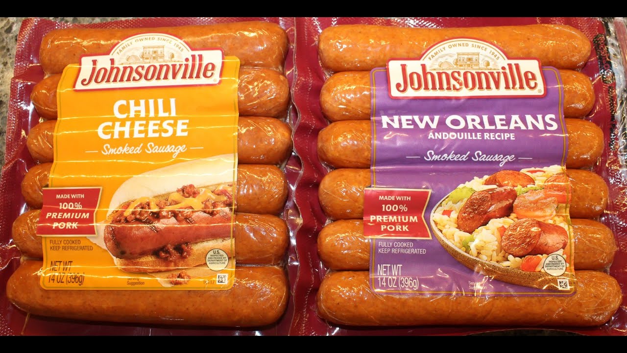 Johnsonville Smoked Sausage Chili Cheese & New Orleans Andouille