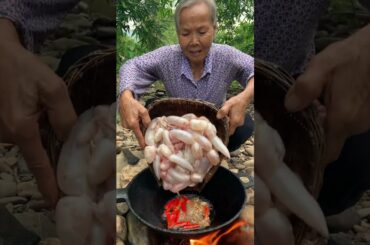 Amazing Natural Video ! Living and cooking lifestyle at countryside #cooking #short86