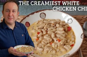 The CREAMIEST White Chicken Chili