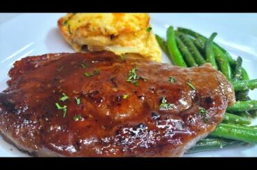 HONEY GARLIC GLAZED STEAK | recipe