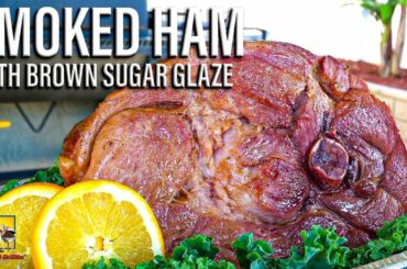 Smoked Ham with Brown Sugar Glaze using Kingsford Pellets