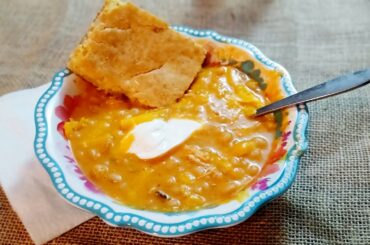 Incredible White Chicken Chili w/Cornbread!