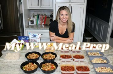 EASY SUNDAY MEAL PREP (WW) | GROUND TURKEY CHILI  & CORN MUFFINS | CHICKEN, QUINOA, & BELL PEPPERS!!