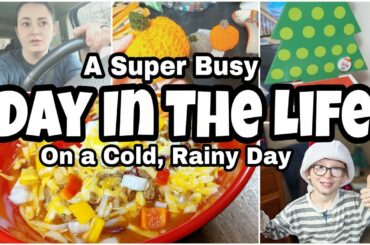 A BUSY DAY IN THE LIFE | Cooking, Cleaning, Homeschool & More! | QUICK & EASY CHILI ON A COLD DAY