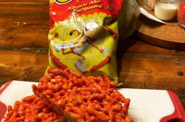Flaming hot cheeto treats