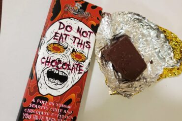 I like the package art but I like the heat even more! A good mix of hot and sweet from a small chocolatier in southern Oregon