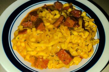 More Instant Noodles: Samyang Carbonara with Sausage