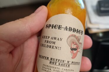 Made some hot sauce with Carolina reapers, pretty fire!