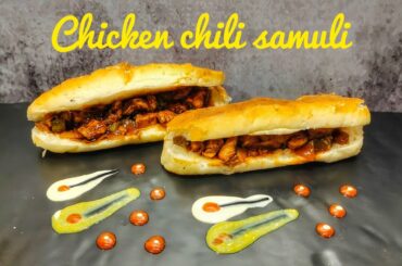 chicken chili samuli roll | #shorts