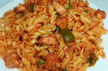 Pink Sauce Chicken Chili Pasta Recipe/Chili Chicken Pasta Recipe/chicken pasta without cheese