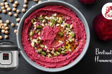 Instant pot Beetroot Hummus | Hummus Recipe | ASMR Cooking