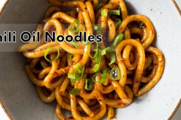 Chili Oil Noodles #shorts #simplerecipe #udonnoodles #dinner