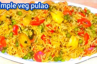Mix Vegetable Pulao Recipe Best Sabzi Sabzi Pulao Ever Made By Tasty Food With Jabeen