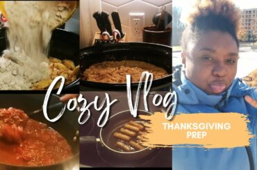 Cozy Fall Vlog: Thanksgiving Prep, Chili! Apple Crisp!