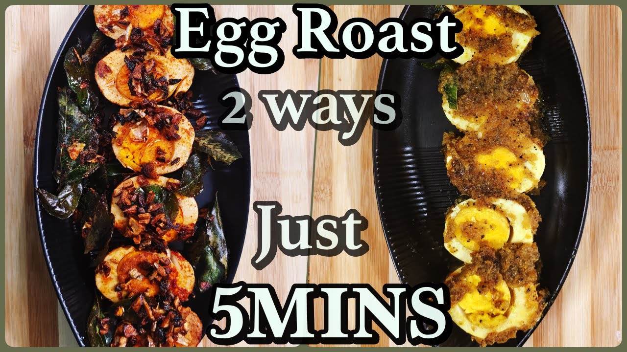 Egg roast CHILLI GARLIC EGG ROAST IN 5mins PEPPER ONION EGG ROAST