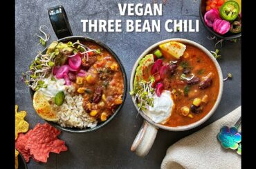 Instant Pot Vegan Three Bean Chili