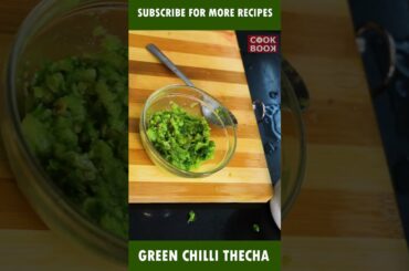 Delicious Green Chilli Thecha Instant Recipe | Spicy Side Dish | How To Make Chilli Thecha at Home