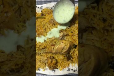 Chicken Biryani and Raita Recipe | Chicken Biryani Restaurant Style #Shorts