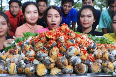 Amazing cook and eat duck egg with chili sauce in my village - Egg duck boiled recipe