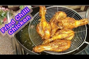 Fried chilli chicken || 10 minutes chicken fried recipe || spicy fried Chicken || #friedchicken