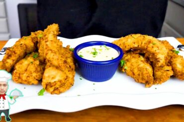 Best Crispy Chicken Fingers/Tenders/Strips/ with Garlic Chili Sauce Recipe | KFC Chicken Fry