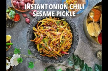 Instant Onion Chili Sesame Pickle