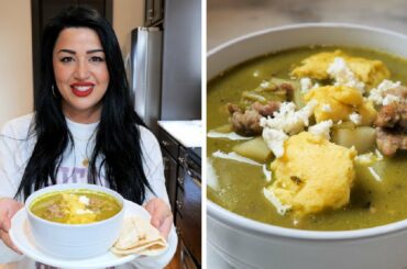 NEW KITCHEN!!! Chile Verde Breakfast Soup Recipe