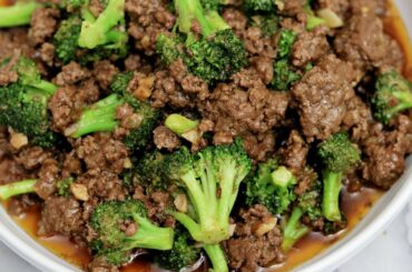 EASY GROUND BEEF WITH BROCCOLI | HOW TO COOK BEEF WITH BROCCOLI