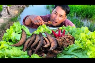 Amazing Yummy Eating Deep Fried Fish With TamarindChili recipe in The village-Eat delicious