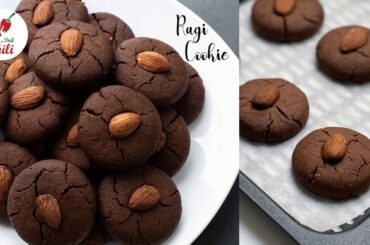 The Best Eggless Ragi Cookies in Air fryer | Finger Millet Cookies | Air fryer Cookie recipe | ASMR