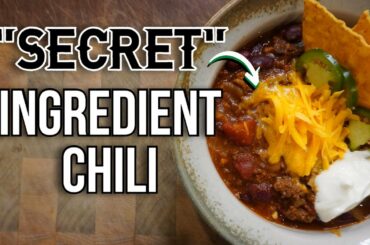 HOMEMADE CHILI RECIPE - "Secret" Ingredient Chili || Cooking at Home Ep.26 ||