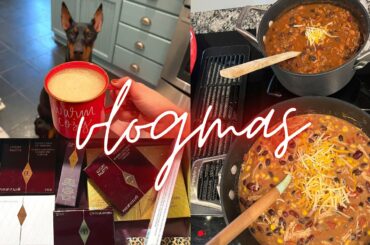 VLOGMAS I Charlotte Tilbury Haul, Chili recipes & preparing for our trip!