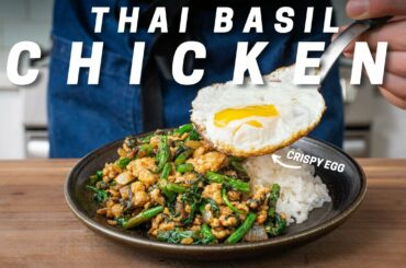1 Pan Thai Basil Chicken in 25 minutes (Pad Ka Prao) | Weeknighting
