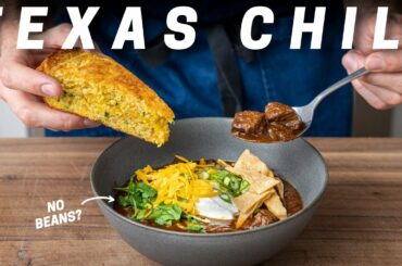 Is Chili Without Beans Good? (Texas Style Chili + Bonus Cornbread Recipe)