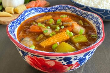 Chinese Style Vegetables in Hot Garlic Sauce | Mixed Vegetable Sauce Recipe | Tasty Foods