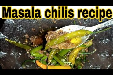 How to make masala green chili recipe by kiran khan