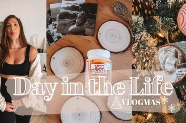 DAY IN THE LIFE: DIY Ornaments + Quick Dinner Recipe | Ryanne Darr Vlogmas 4