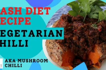 Food recipes that can help lower blood pressure - mushroom vegetarian chilli
