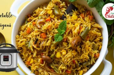 Quick Vegetable Biryani in 15 mins using Instant pot | Easy Instant pot Vegetarian recipes| ASMR