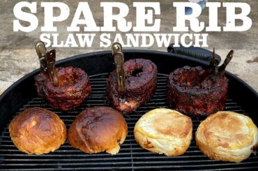 PORK SPARE RIB SLAW SANDWICH  | Recipe | BBQ Pit Boys