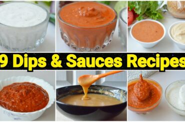 9 Special DIPS & SAUCES Recipes by (YES I CAN COOK)