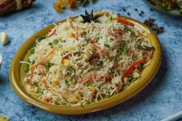 Chicken Vegetable Masala Biryani (Chinese Biryani) Recipe by SooperChef